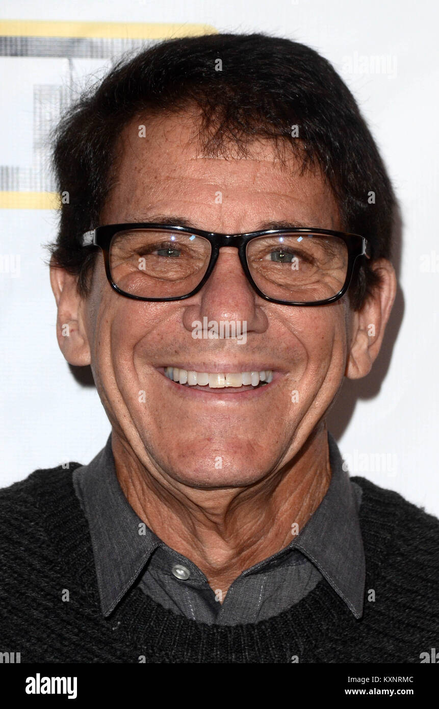 HOLLYWOOD, CA - 10. Januar: Anson Williams an der Batman '66 Retrospektive und Batman Ausstellung öffnung Nacht am Weltberühmten Hollywood Museum in Hollywood, Kalifornien am 10. Januar 2018. Quelle: David Edwards/MediaPunch Stockfoto