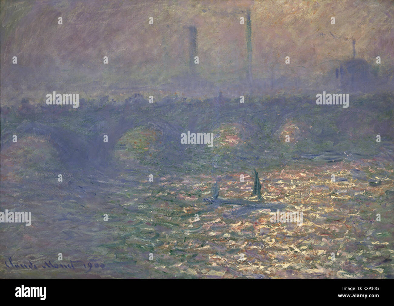 Claude Monet - Waterloo Bridge (W 1555) Stockfoto