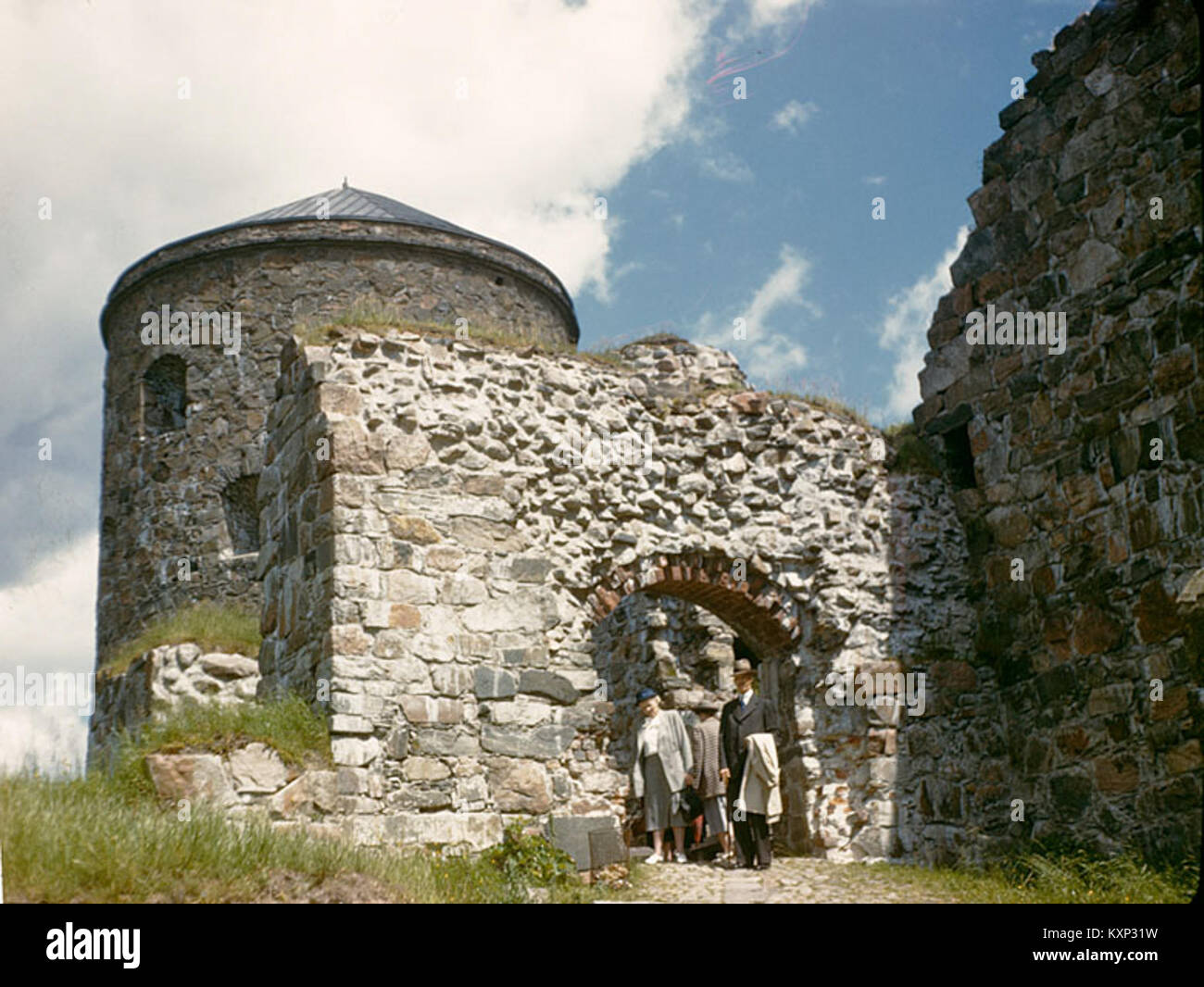 Die Festung Bohus in Schweden ist eine historische Festung nahe der norwegischen Grenze, die für die Militärgeschichte, Architektur und regionale Verteidigung von Bedeutung ist. Stockfoto
