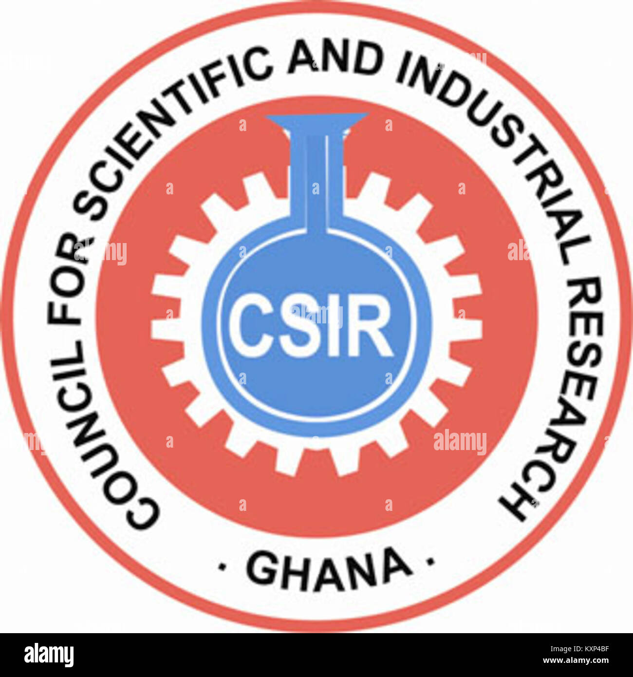 Rat für wissenschaftliche und industrielle Forschung - Ghana logo Stockfoto