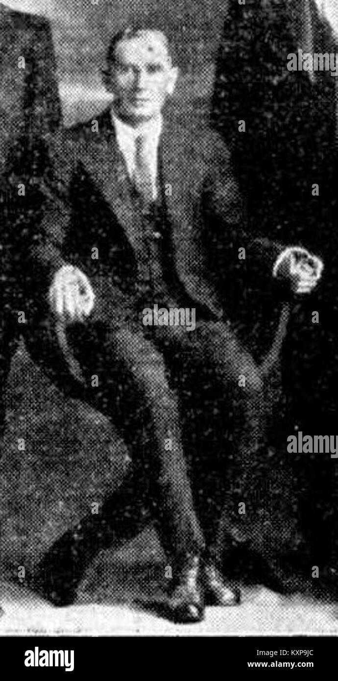 Foto von Charles Kilpatrick aus dem Jahr 1925, der den amerikanischen Sportler einfängt, der für seine Leichtathletik- und Feldleistungen und historische Bedeutung im Sport des frühen 20. Jahrhunderts bekannt ist. Stockfoto