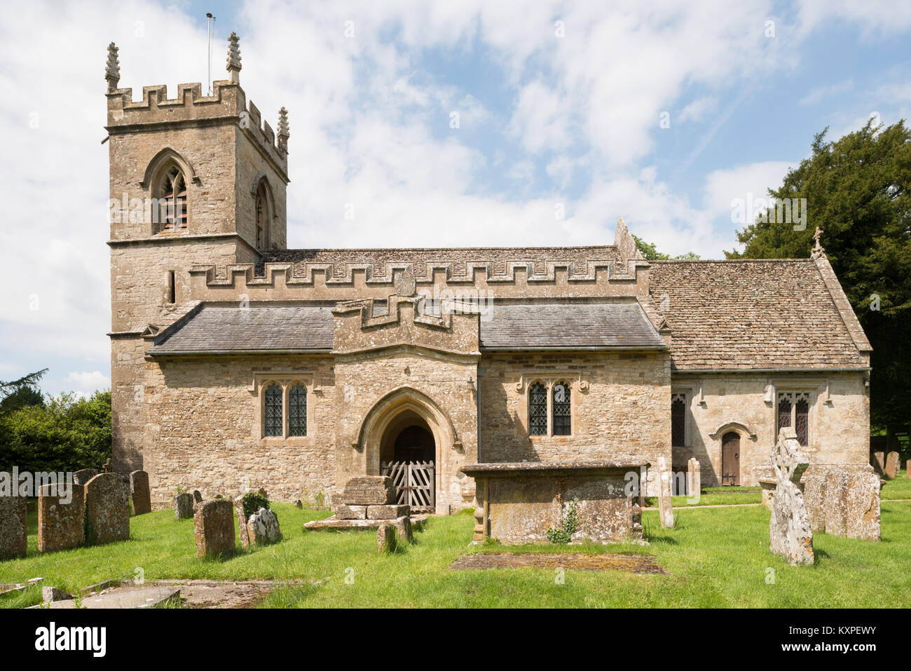 Die Pfarrkirche St. Edward dem Bekenner, westcote Barton, Oxfordshire, England, Grossbritannien, Europa Stockfoto