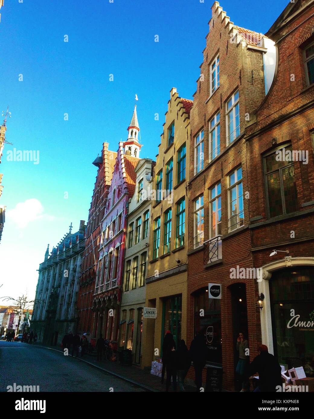 Brügge, Belgien Straße Stockfoto