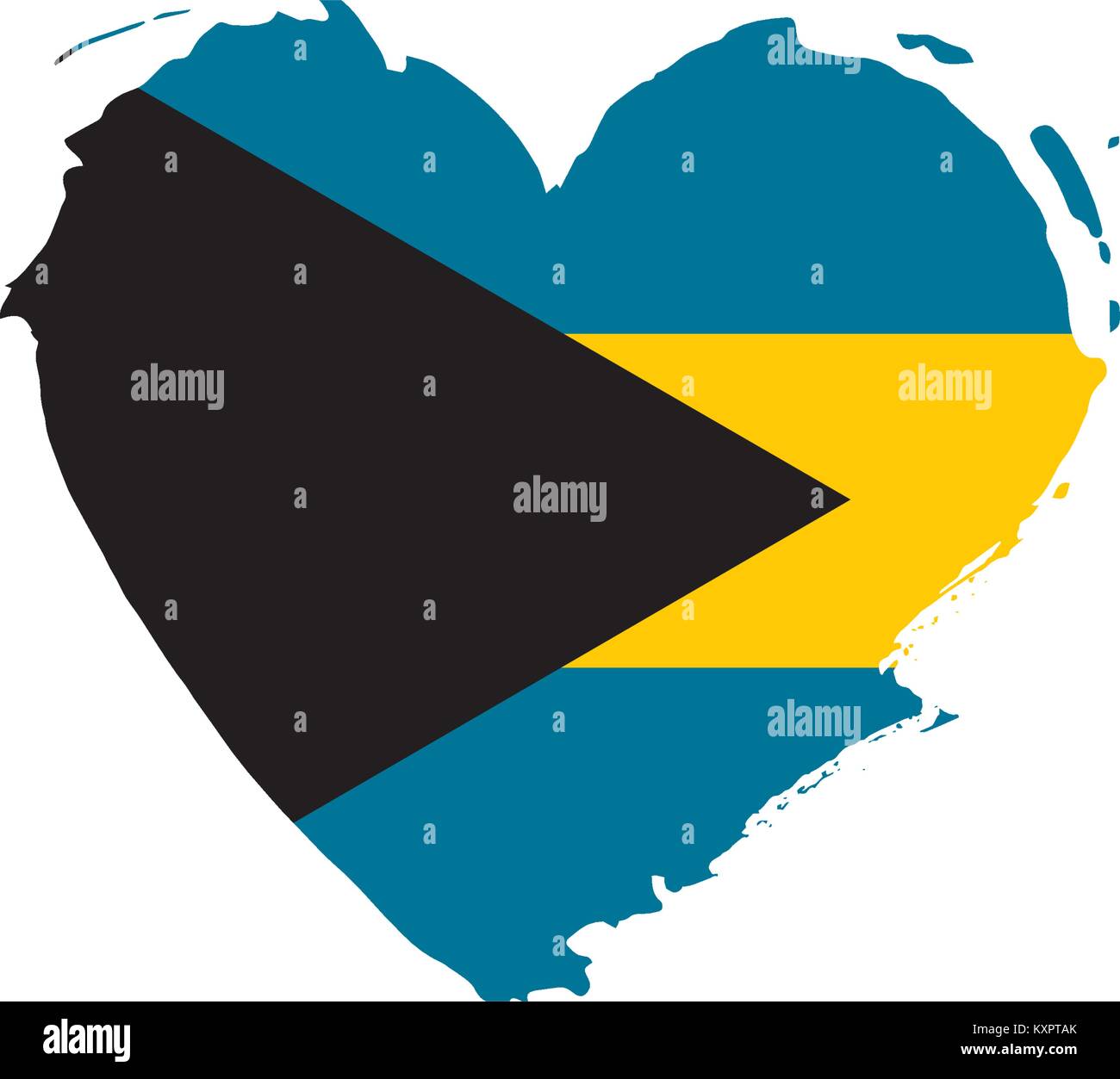 Bahamas Flagge, Vektor, Abbildung Stock Vektor