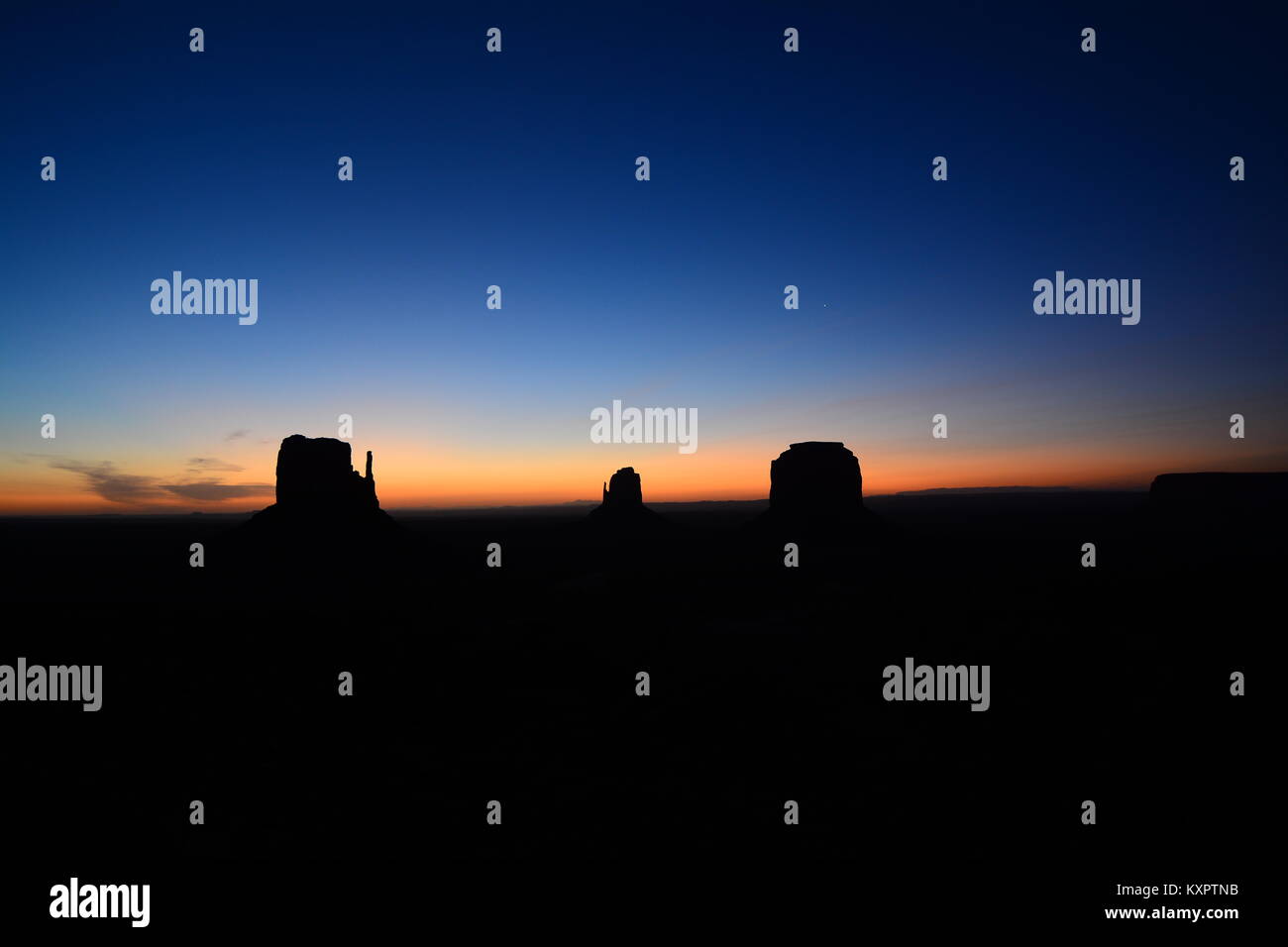 Monument Valley-Sunrise Stockfoto