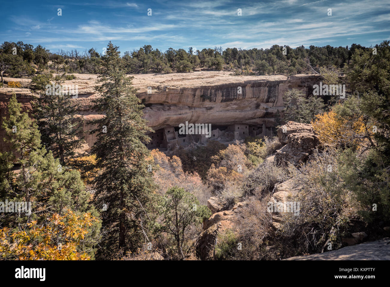 Mesa Verde Wohnungen in Colorado, USA Stockfoto