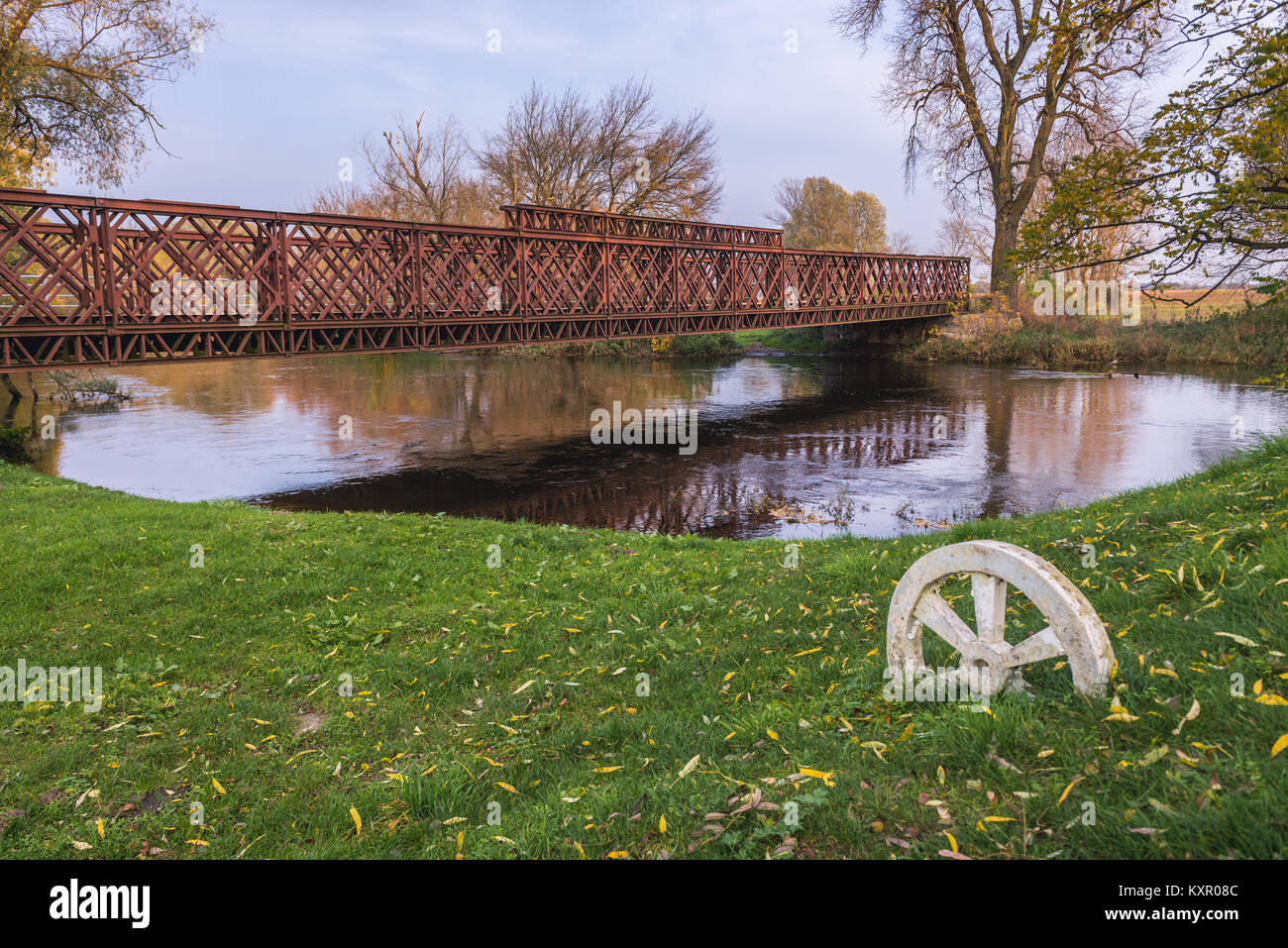 Gedenkstätte der Schlacht an der Bzura Fluss in Witkowice Dorf, Sochaczew Grafschaft in der Woiwodschaft Masowien in Polen Stockfoto