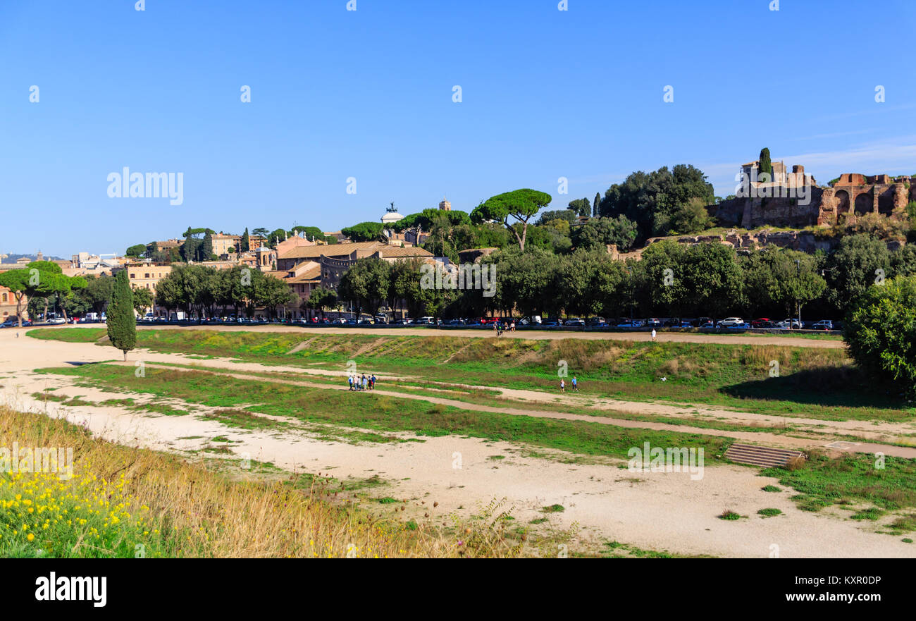Der Circus Maximus in Rom Italien Stockfoto