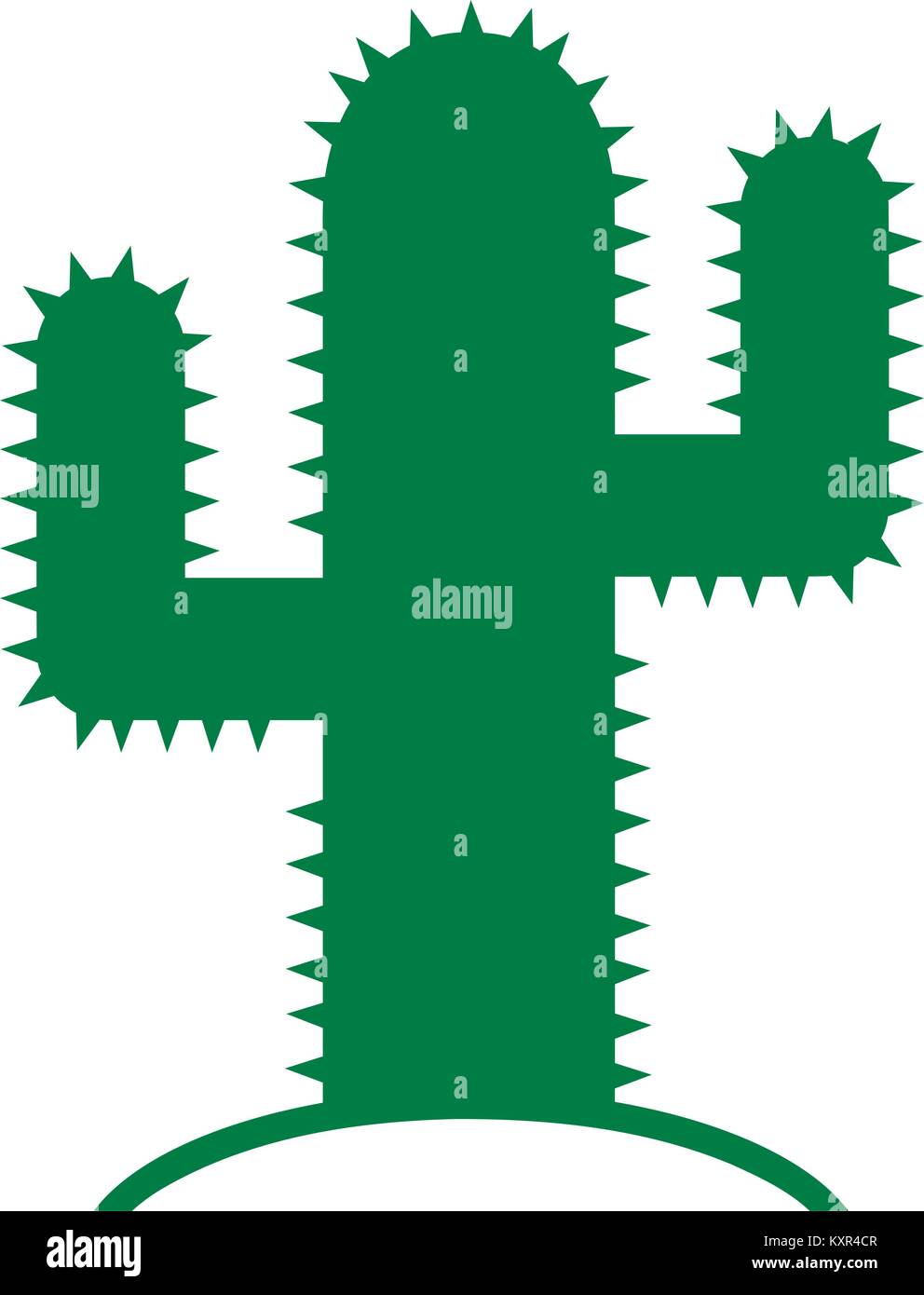 Grünen Kaktus Symbol Stock Vektor