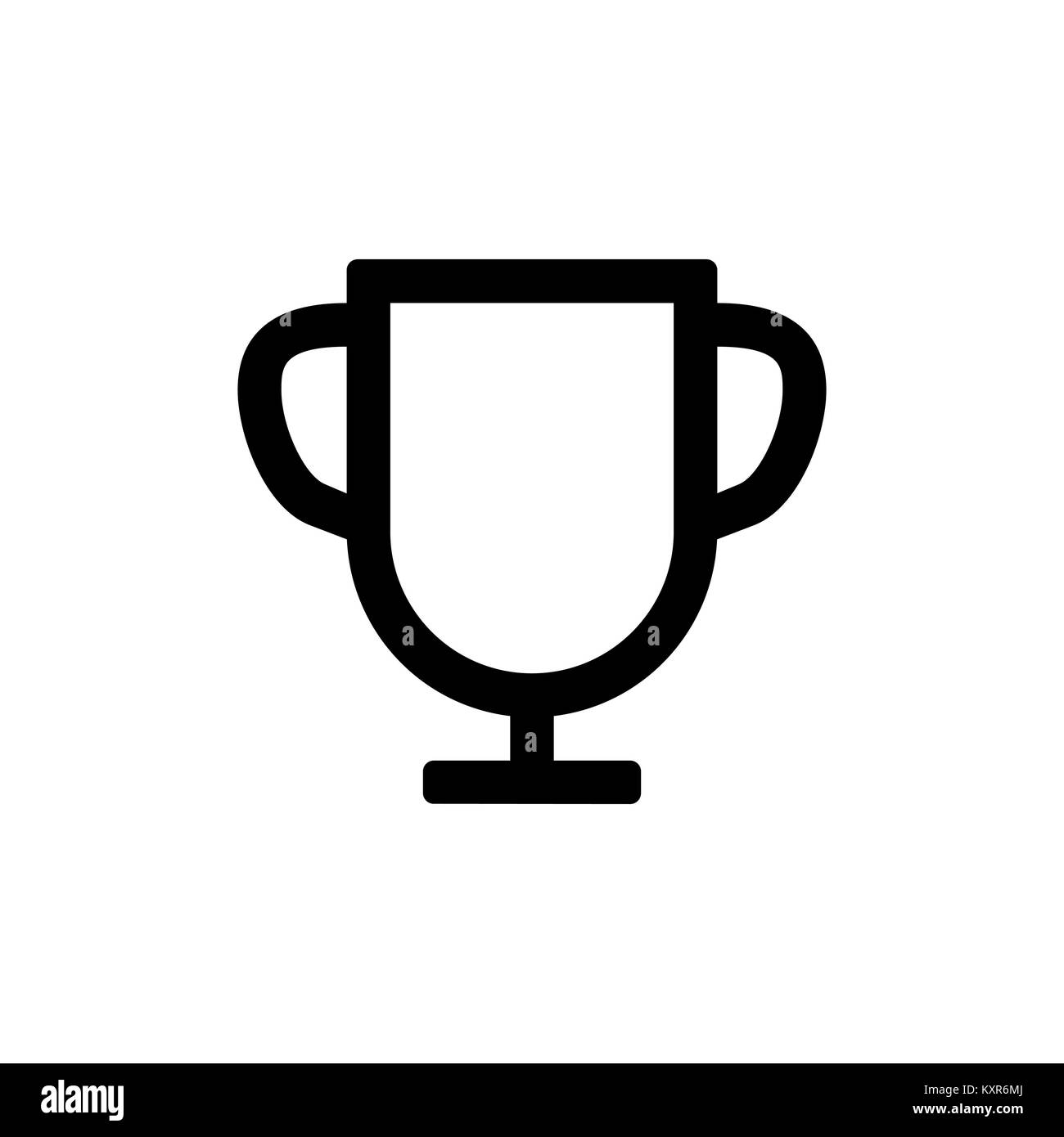 Trophy Symbol für einfache Flat Style ui Design. Stock Vektor