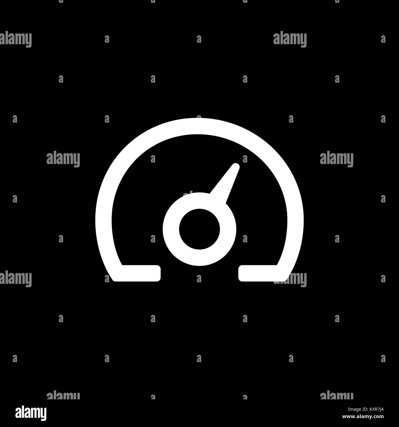 Tachometer Symbol für einfache Flat Style ui Design