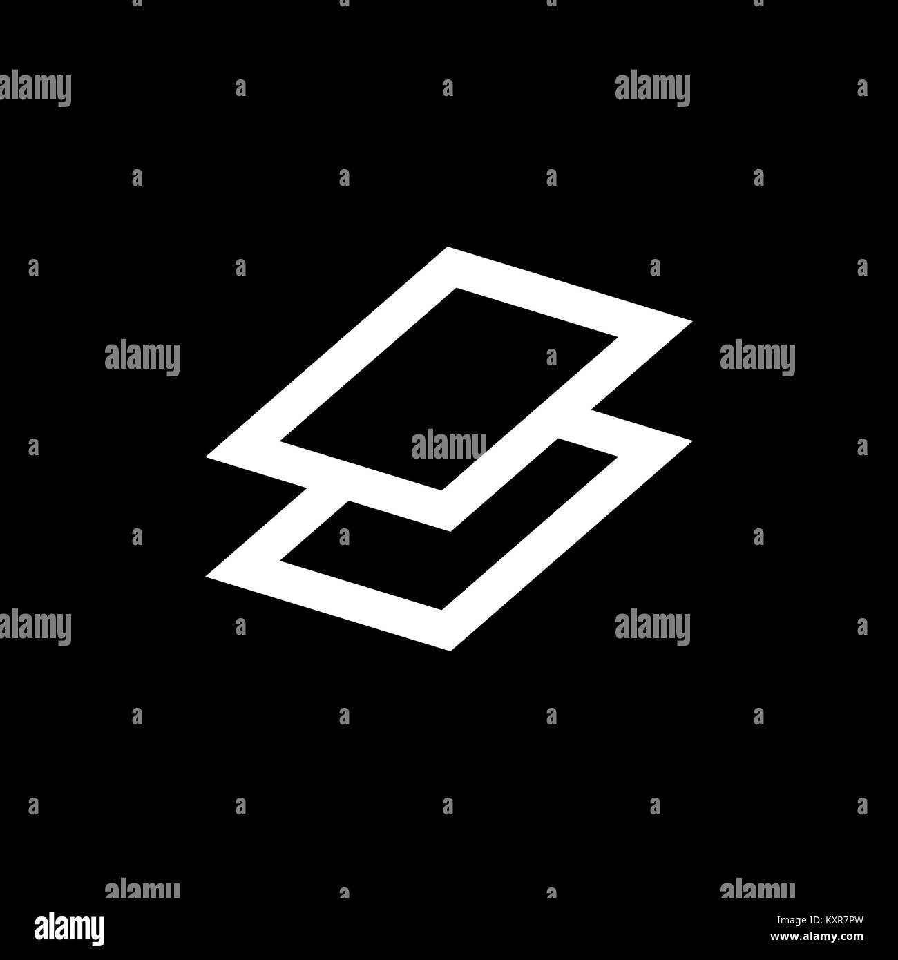 Schichten Symbol für einfache Flat Style ui Design. Stock Vektor