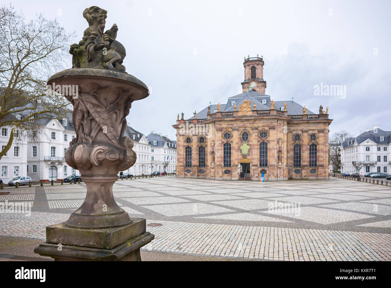 Ludwigskirche, eine evangelische Kirche in Saarbrücken, Deutschland Stockfoto