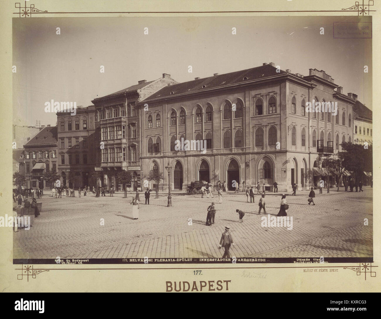 Budapest Belvárosi plébánia, Március 15. tér. - Fortepan 82501 Stockfoto