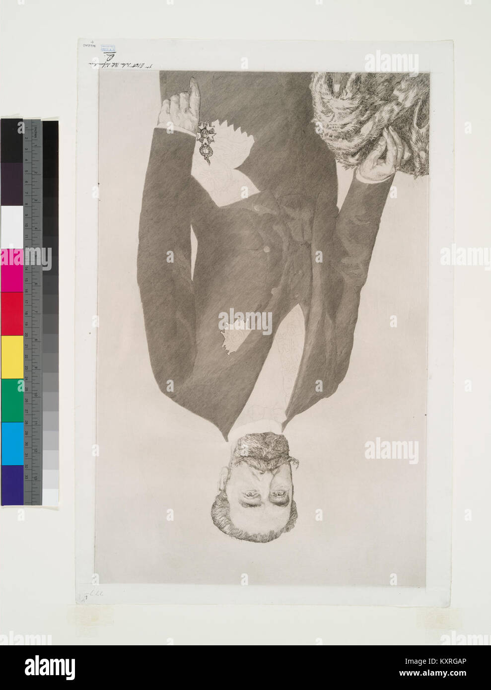 Ein Porträt von Marie Francois Sadi Carnot, Präsident Frankreichs von 1887 bis 1894, der seine Amtszeit als Staatsoberhaupt während der Dritten Republik repräsentierte. Stockfoto