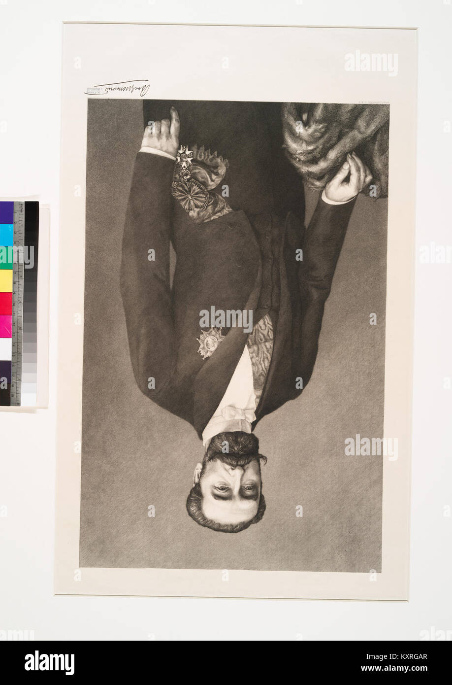 Ein Porträt von Marie Francois Sadi Carnot, Präsident der Französischen Republik von 1887 bis 1894, das den Staatsmann während seiner Amtszeit als Nationalführerin darstellt. Stockfoto