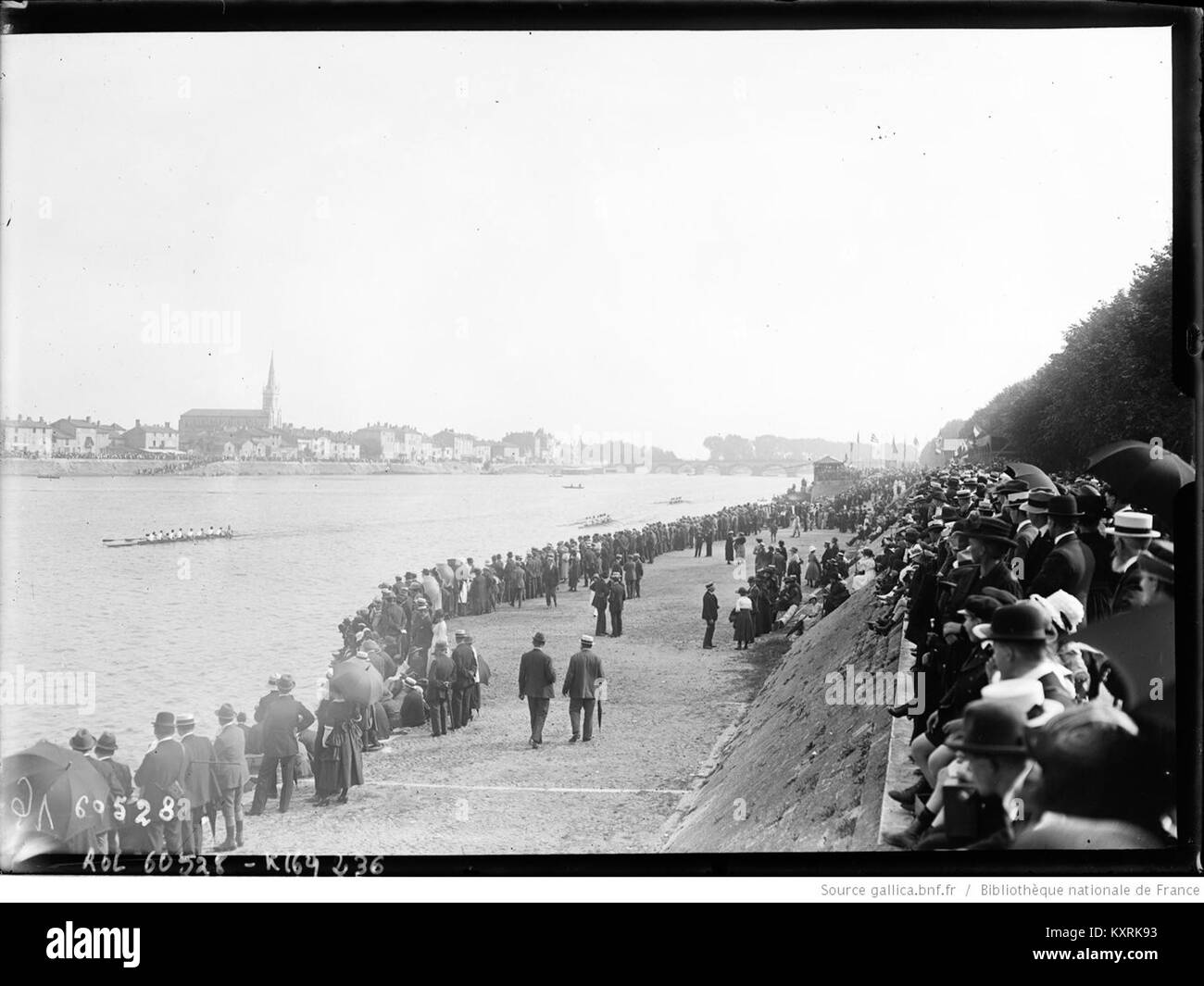 Championnats d'Europe d'Aviron-Mâcon 1920 - Vue générale 2 Stockfoto