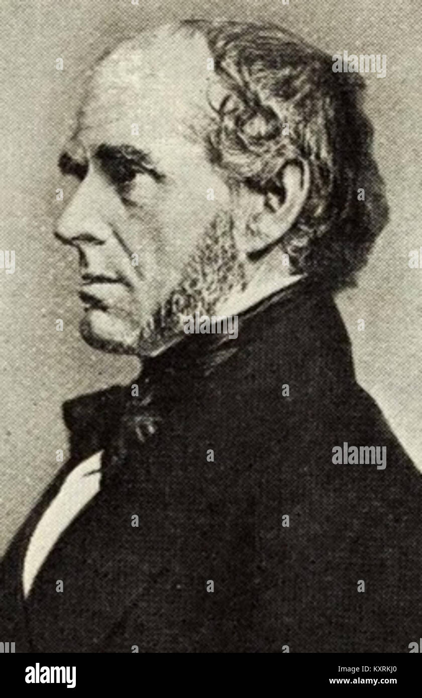 Charles Allen, ein Kongressabgeordneter von Massachusetts Mitte des 19. Jahrhunderts, spielte eine wichtige Rolle in der Gesetzgebung der USA und vertrat seinen Bezirk im Repräsentantenhaus der Vereinigten Staaten. Stockfoto