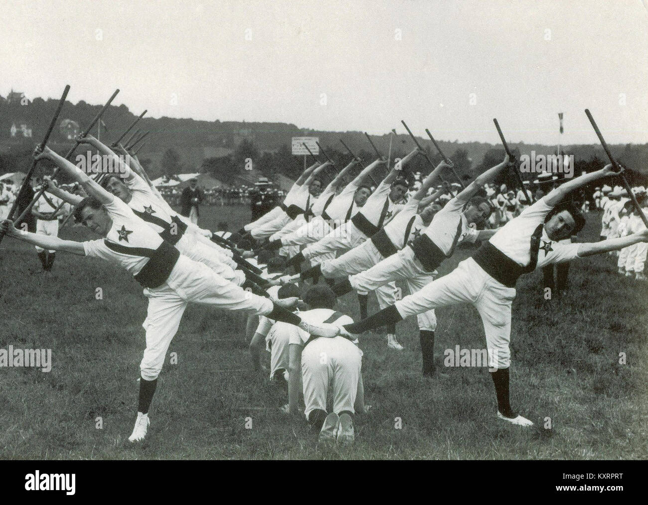 Concours régional FGSPF de Seine-et-Oise en 1914 Stockfoto