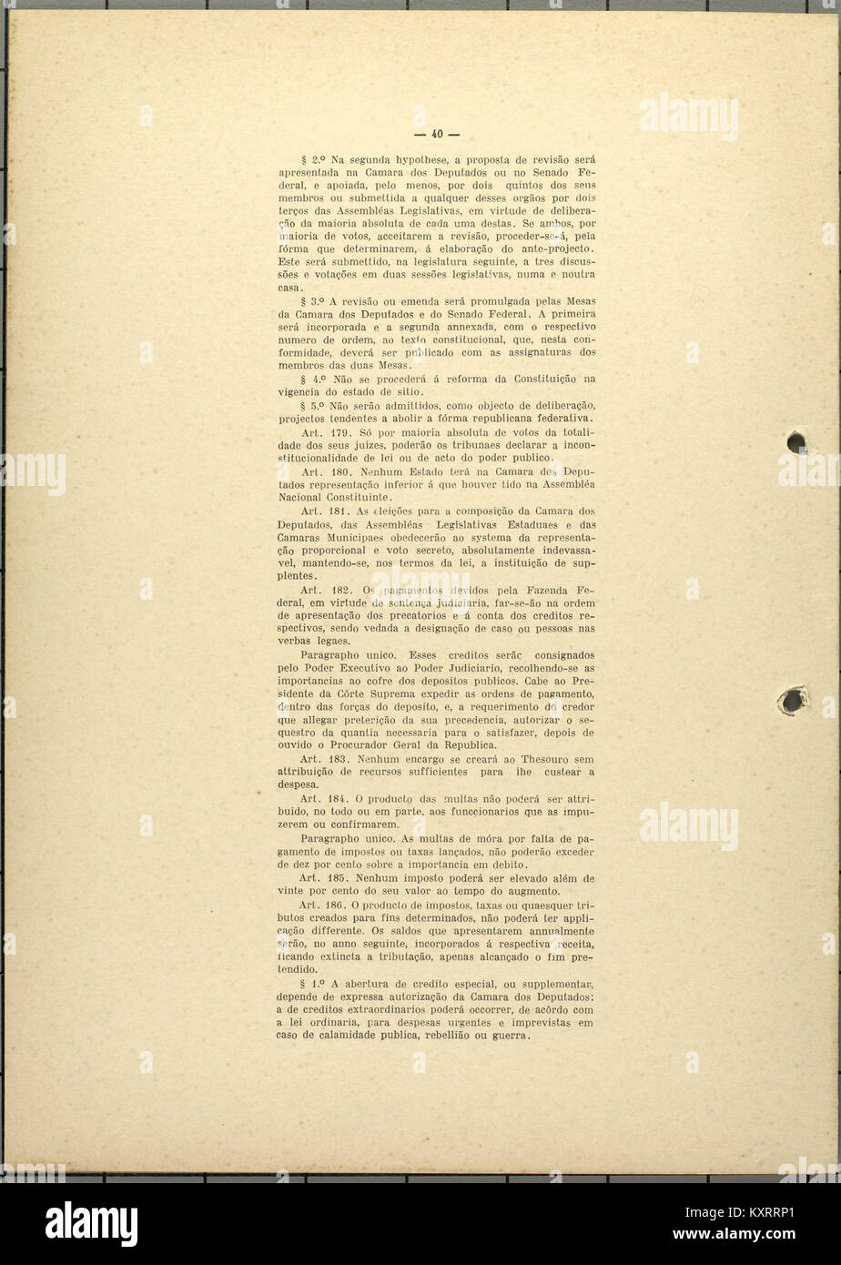 Constituição da República dos Estados Unidos do Brasil de 1934 S. 40