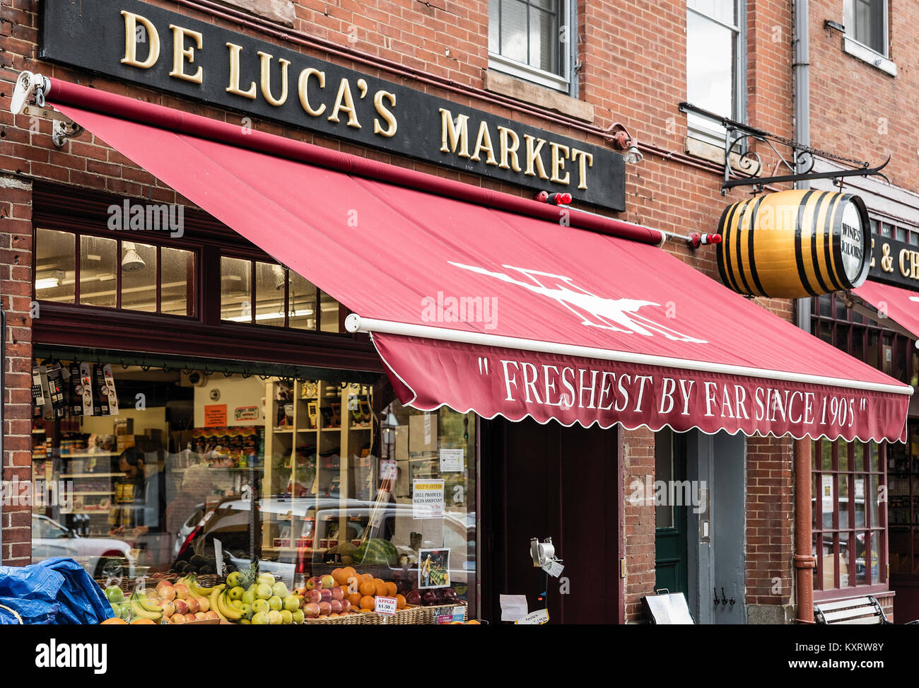De Luca's Market, Boston, Massachusetts, USA. Stockfoto