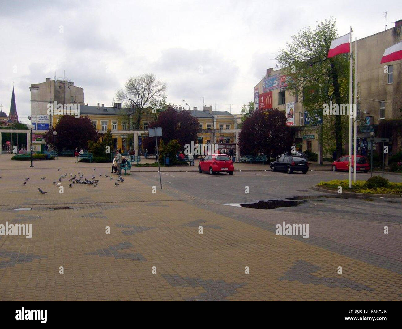 In Częstochowa, Polen, befindet sich das Kloster Jasna Góra, eine bedeutende religiöse und kulturelle Stätte, die für die Unterbringung der Schwarzen Madonna von Częstochowa bekannt ist, eine wichtige Ikone des polnischen Katholizismus. Stockfoto