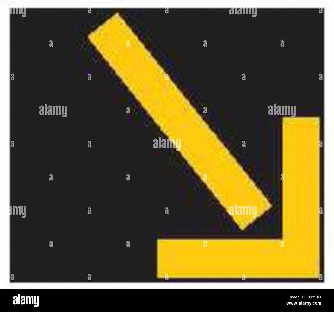 Das Bild „Světlénka vpravo“ zeigt ein auf der rechten Seite platziertes Licht- oder Leuchtelement, wahrscheinlich Teil einer künstlerischen oder visuellen Komposition, die Kontrast, räumliche Anordnung und Lichtrichtung betont. Stockfoto