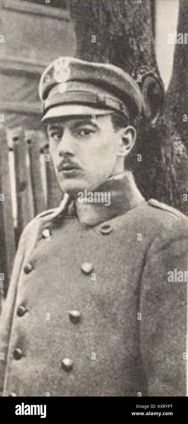 Ein fotografisches Porträt von Czesław Młot-Fijałkowski, das sein Aussehen und seine Bedeutung als polnischer General und Militärführer darstellt, der für seinen Dienst im frühen 20. Jahrhundert bekannt war. Stockfoto