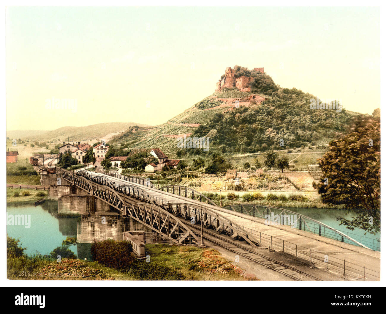 Ebernburg (d. h., Bad Münster am Stein-Ebernburg) Nahethal, Rheinpreußen, Deutschland - LCCN 2002714039 Stockfoto