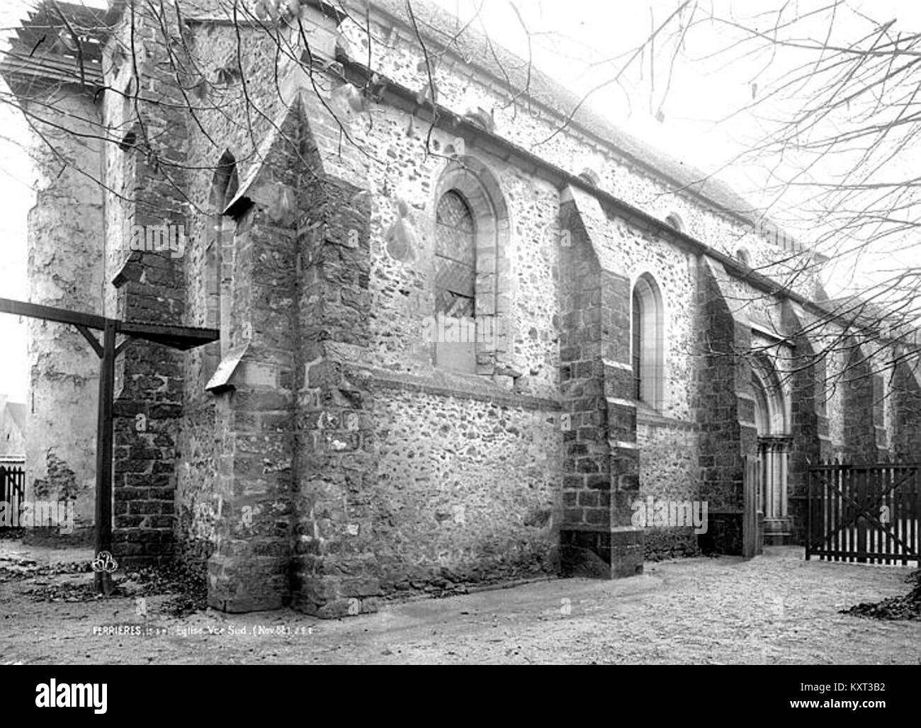 Eglise Saint-Rémy-Vue intérieure - Ferrières-Médiathèque de l'architecture et du patrimoine - APMH 00010984 Stockfoto