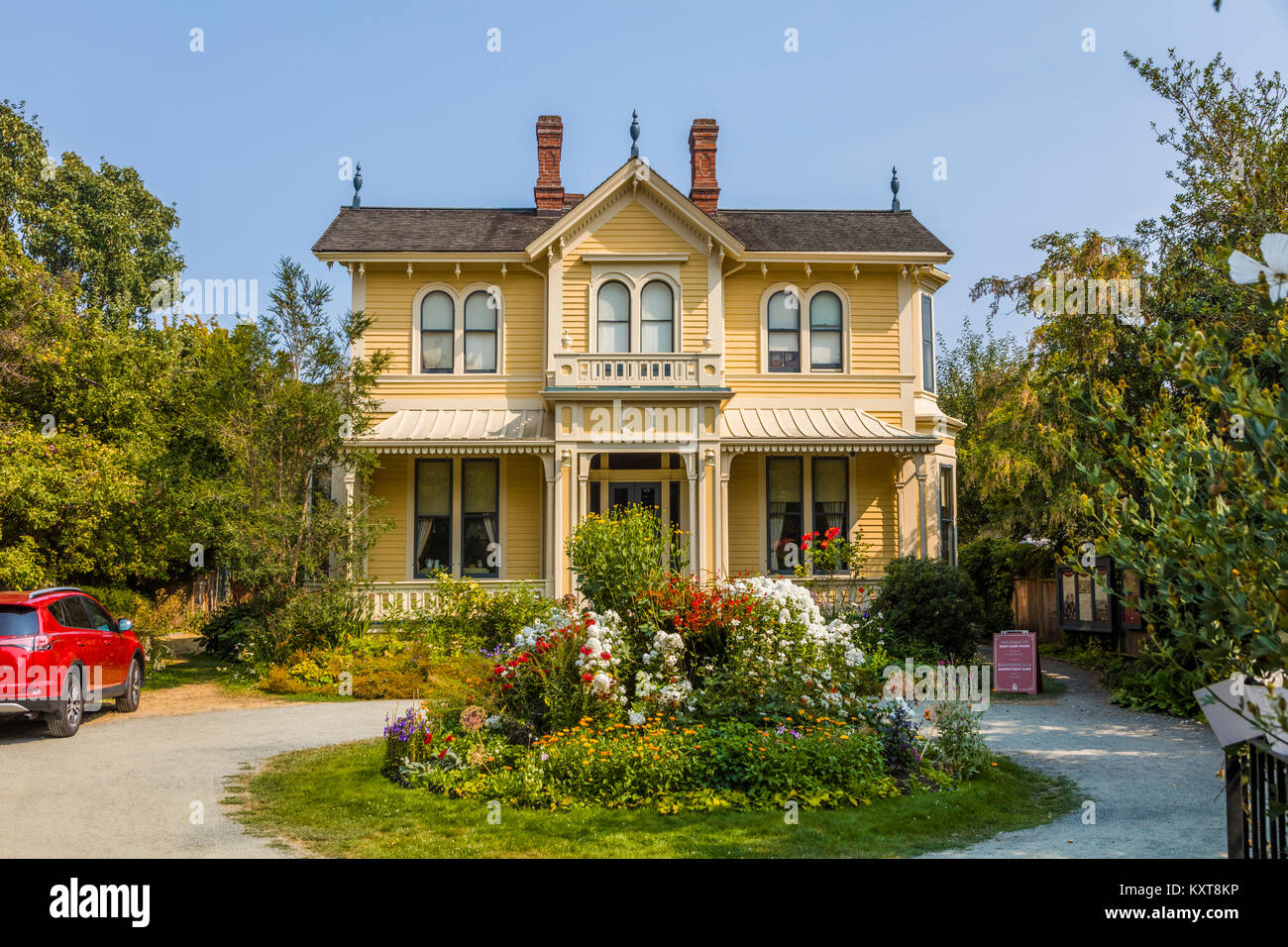 Historische Emily Carr Haus in Victoria auf Vancouver Island in British Columbia, Kanada Stockfoto