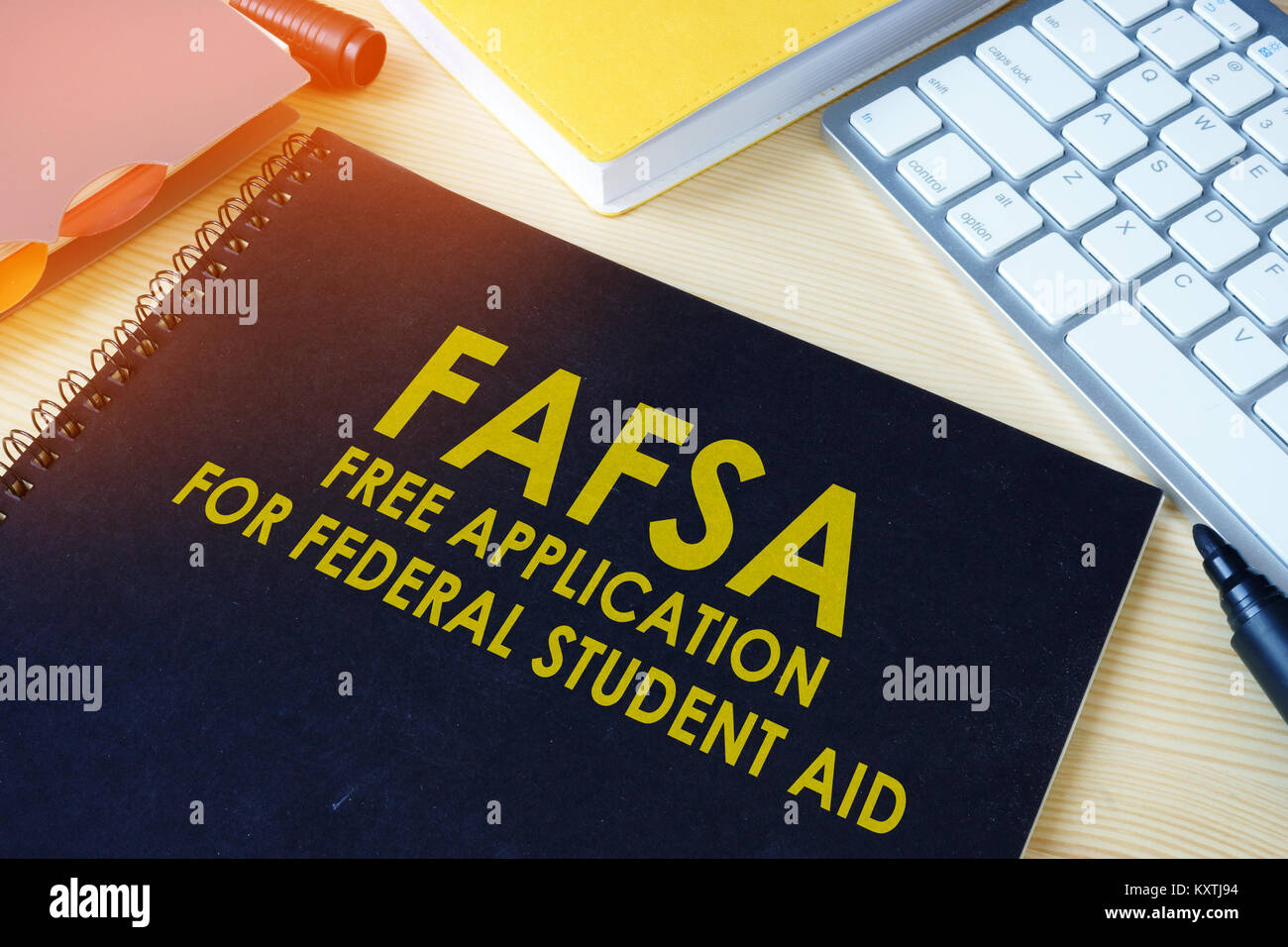 Kostenlose Applikation für Federal Student Aid (FAFSA). Stockfoto