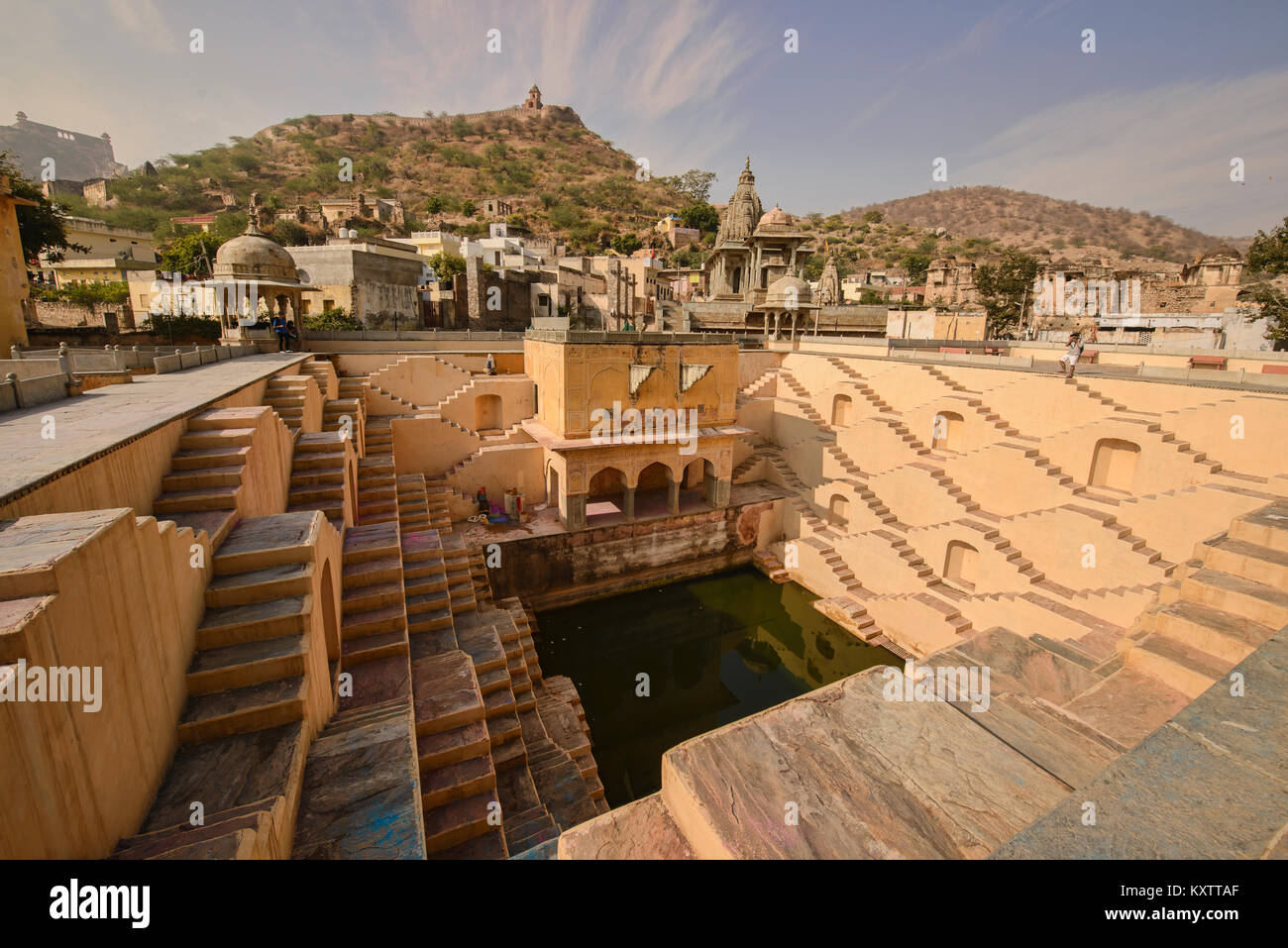 Die Panna Meena ka Kund stepwell, Jaipur, Indien Stockfoto