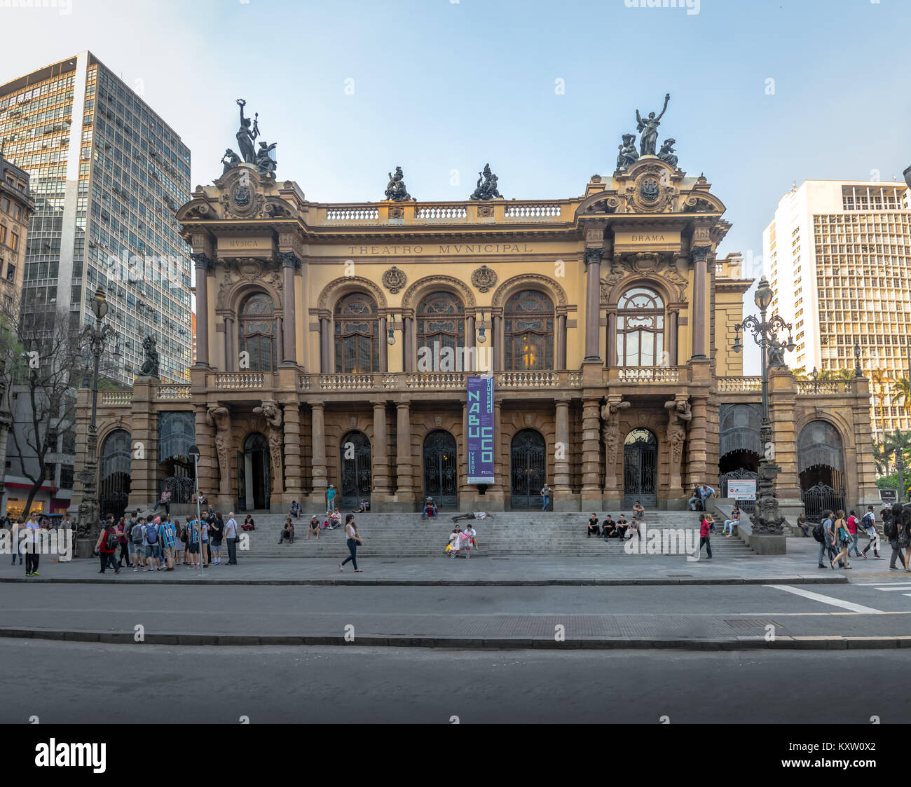 Stadttheater von Sao Paulo - Sao Paulo, Brasilien Stockfoto Stadttheater von Sao Paulo - Sao Paulo, Brasilien Stockfoto