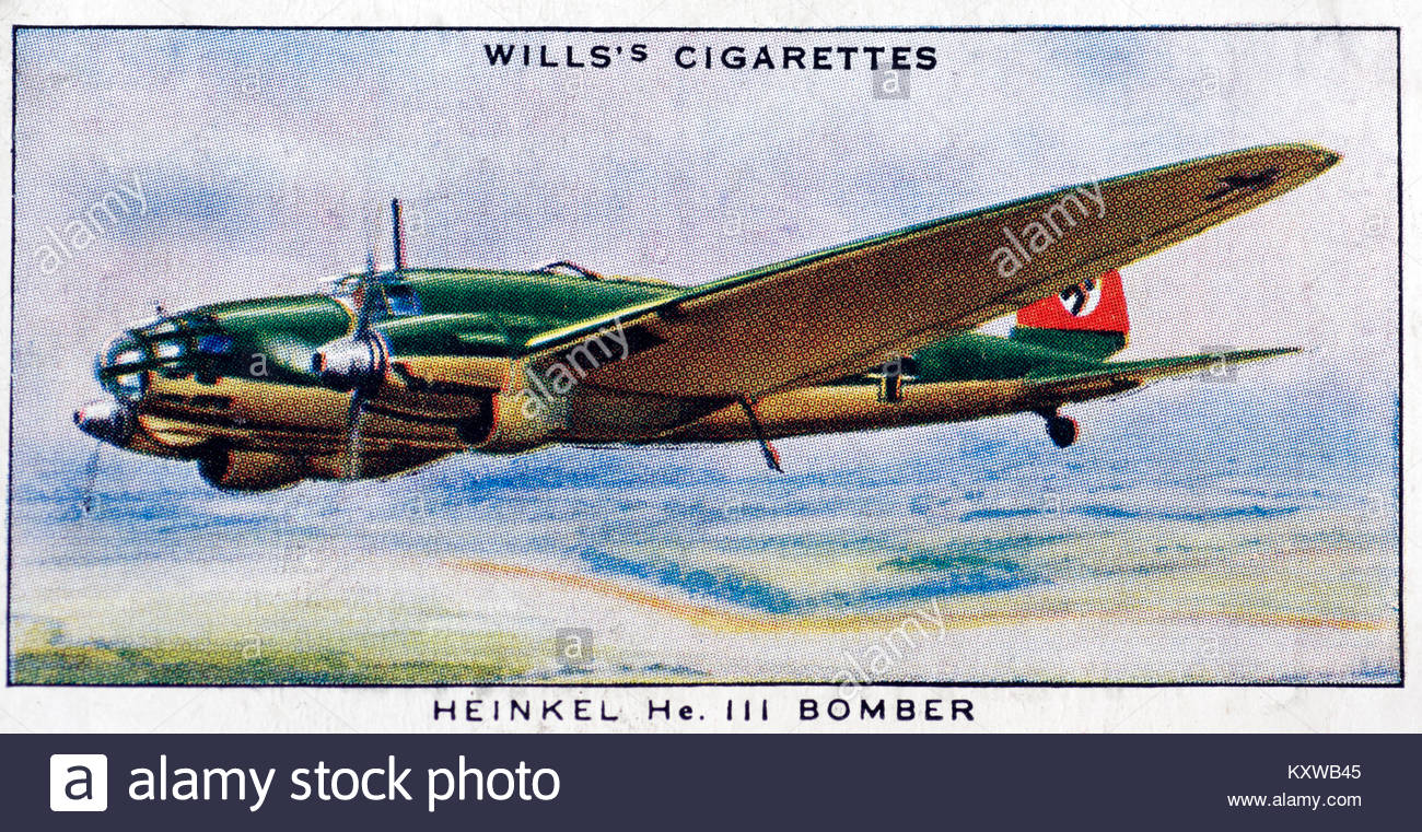 Heinkel He 111 Bomber Abbildung Stockfoto