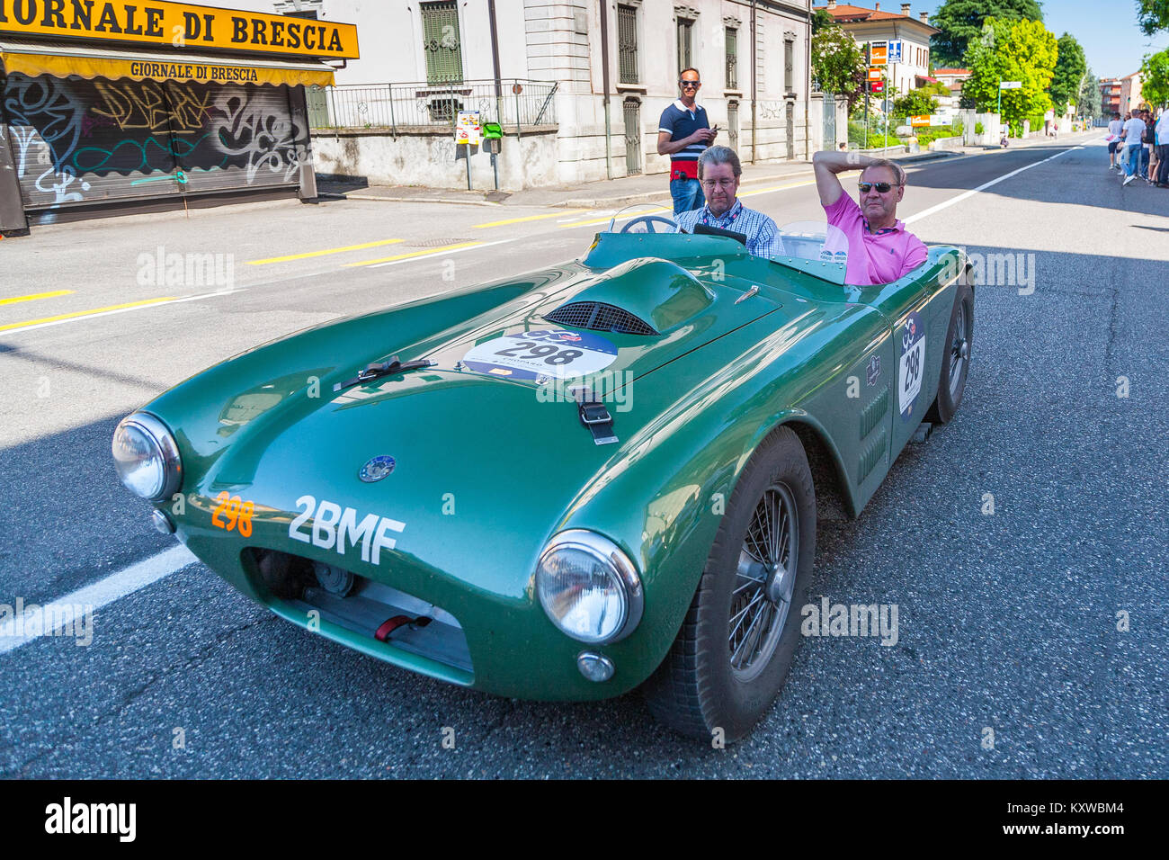 1953 HWM CADILLAC, in der Nähe der Oberfläche der Mille Miglia, Brescia, Italien 2017 Stockfoto