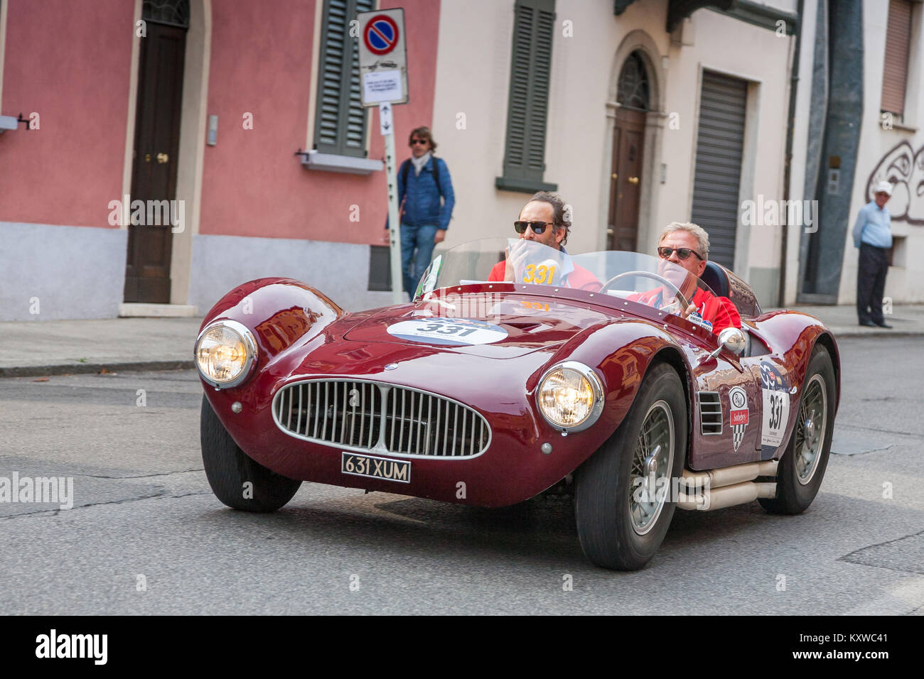 1954 Maserati A6GCS Fiandri, Mille Miglia, Brescia, Italien Stockfoto