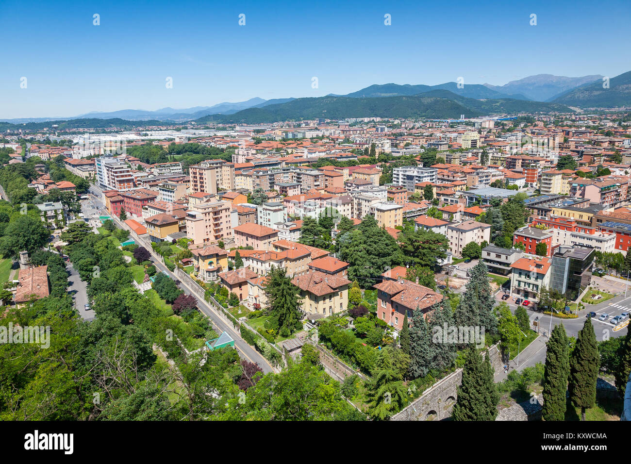 Eine Ansicht von Brescia, Italien 2017 Stockfoto