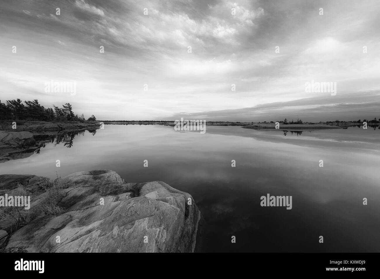 Es ist so befriedigend boting auf Georgian Bay Stockfoto