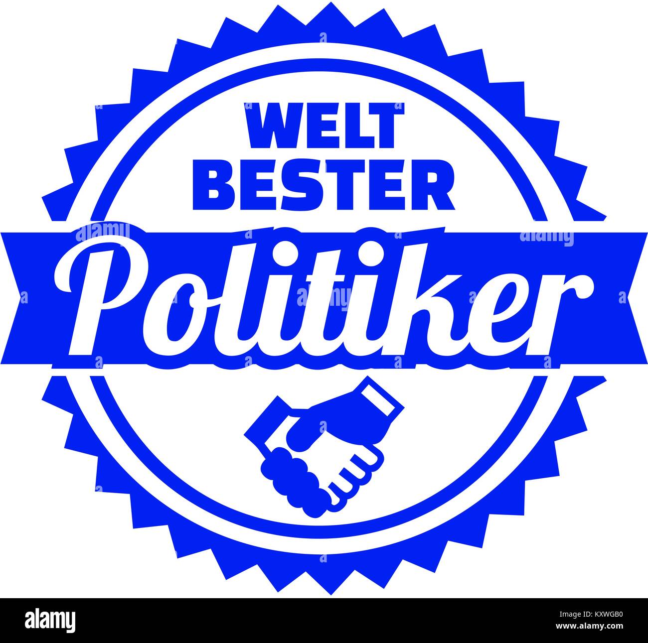 Deutsche Emblem für die Weltbesten Politiker Stockfoto