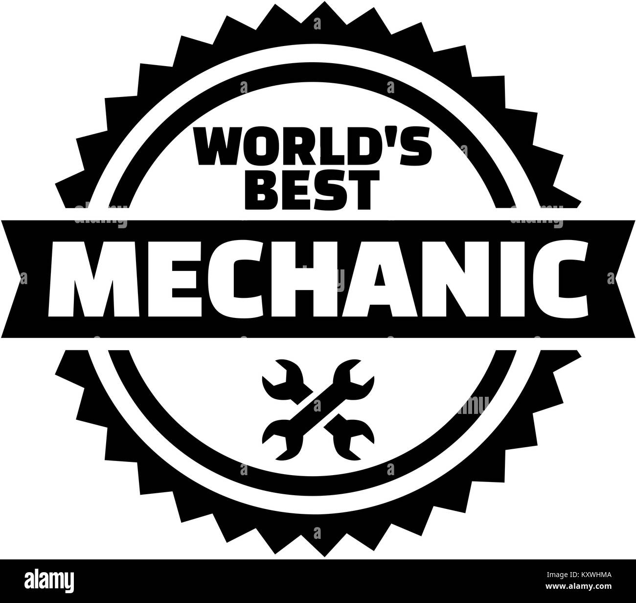 Welten beste Mechaniker Stockfoto