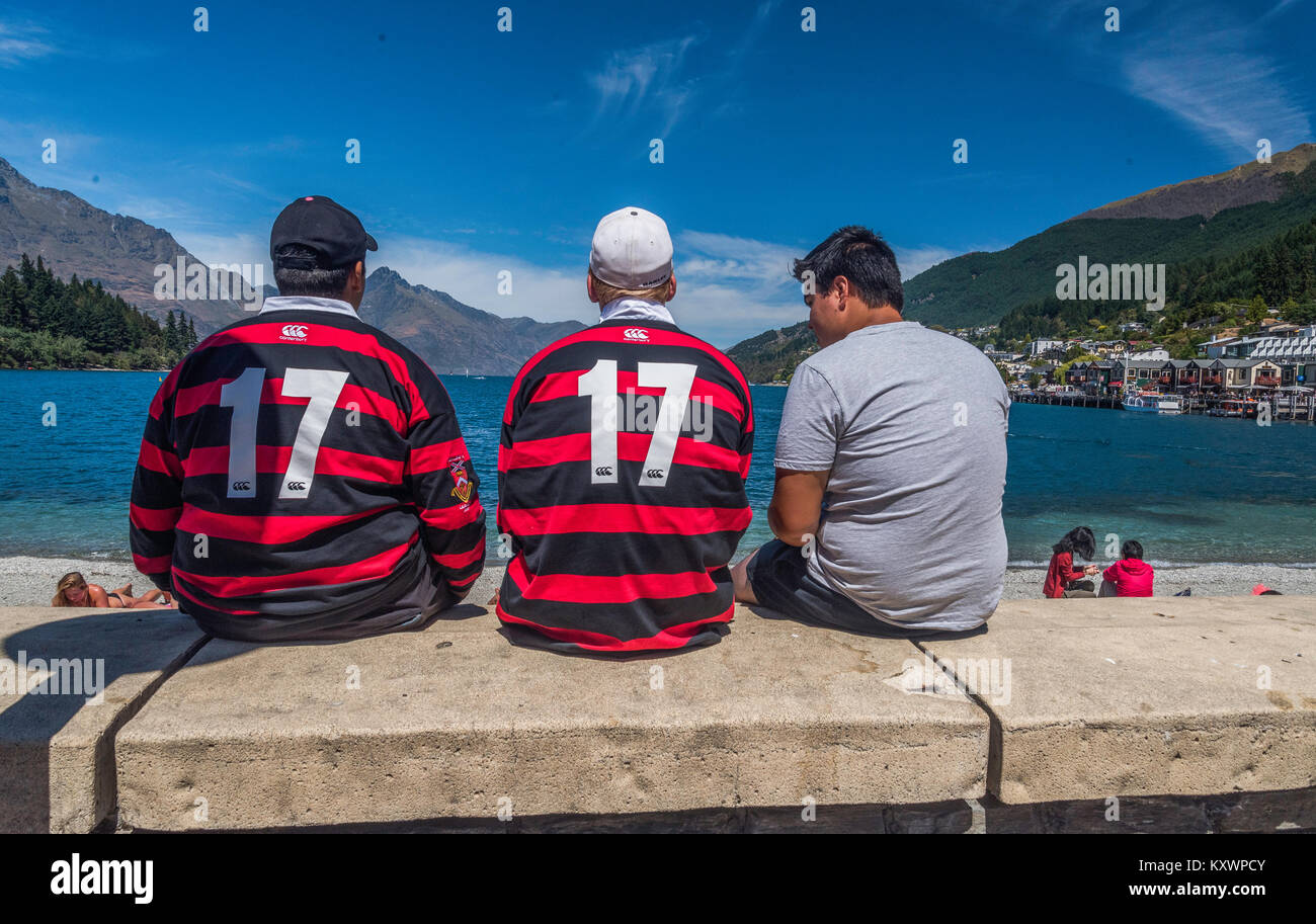 Urlauber am Queenstown, Otago, Neuseeland Stockfoto