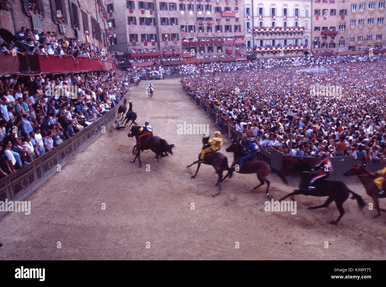 Menschen, Volksfeste, Riten, 2008, Siena, Italien. Stockfoto