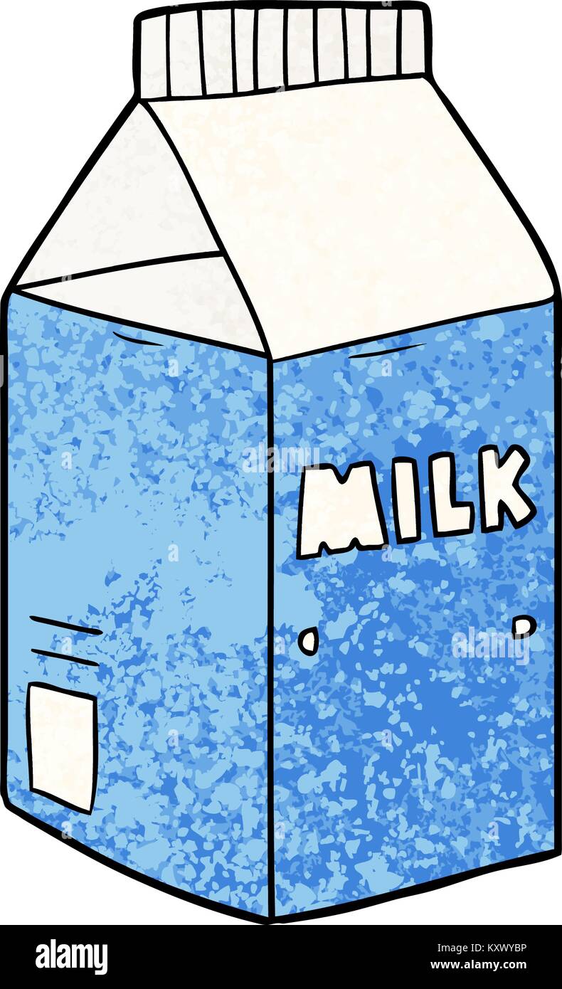 Cartoon Milch Karton Stock Vektorgrafik Alamy