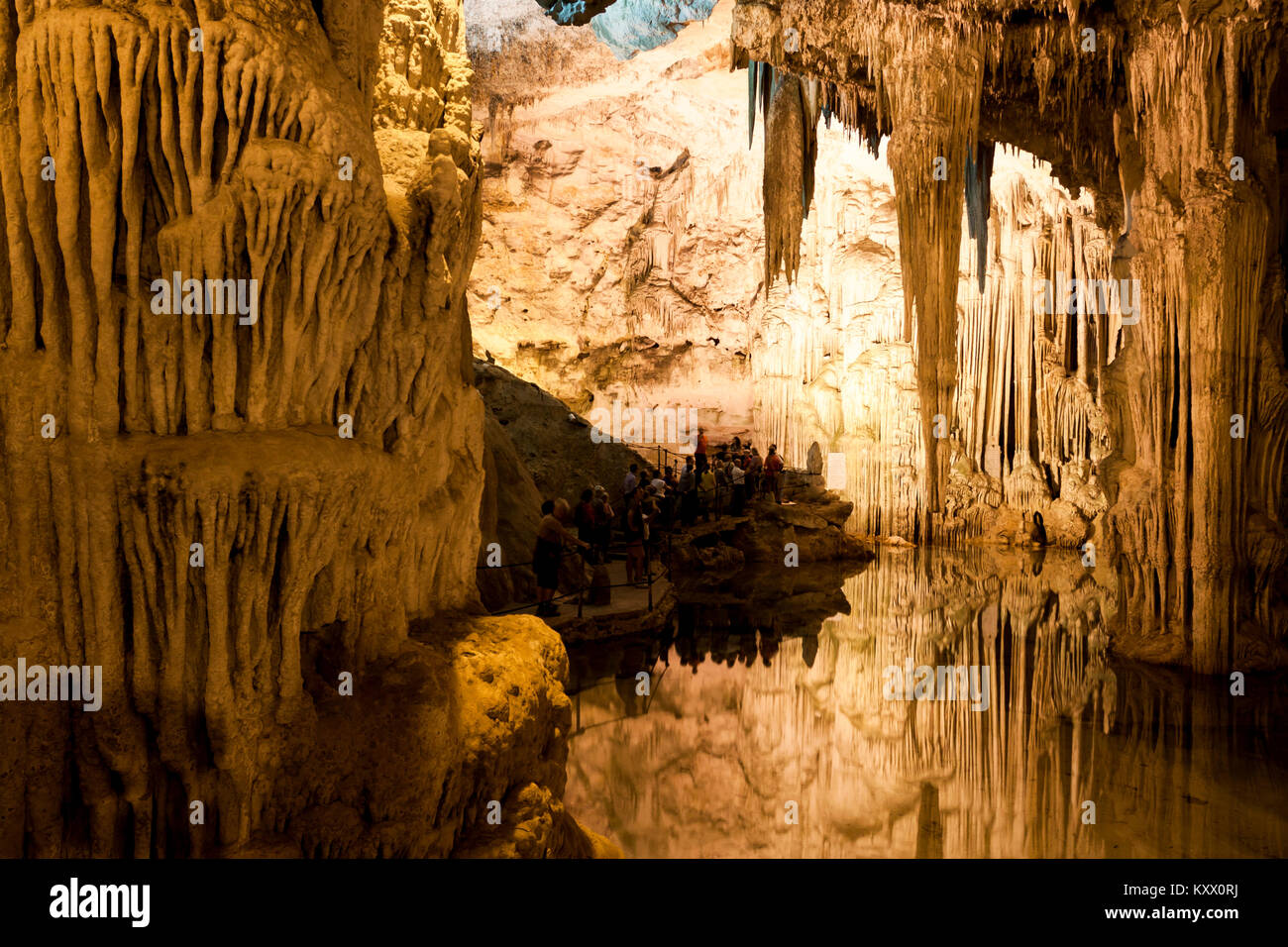 Grotte von Neptun Grotte am Capo Caccia. Alghero, Sardinien. Italien Stockfoto