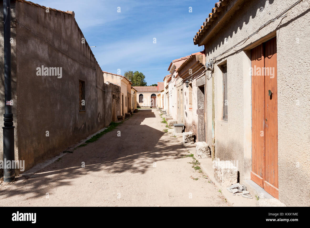 Typisches Dorf Der Spaghetti Western San Salvatore Sardinien Italien Stockfotografie Alamy