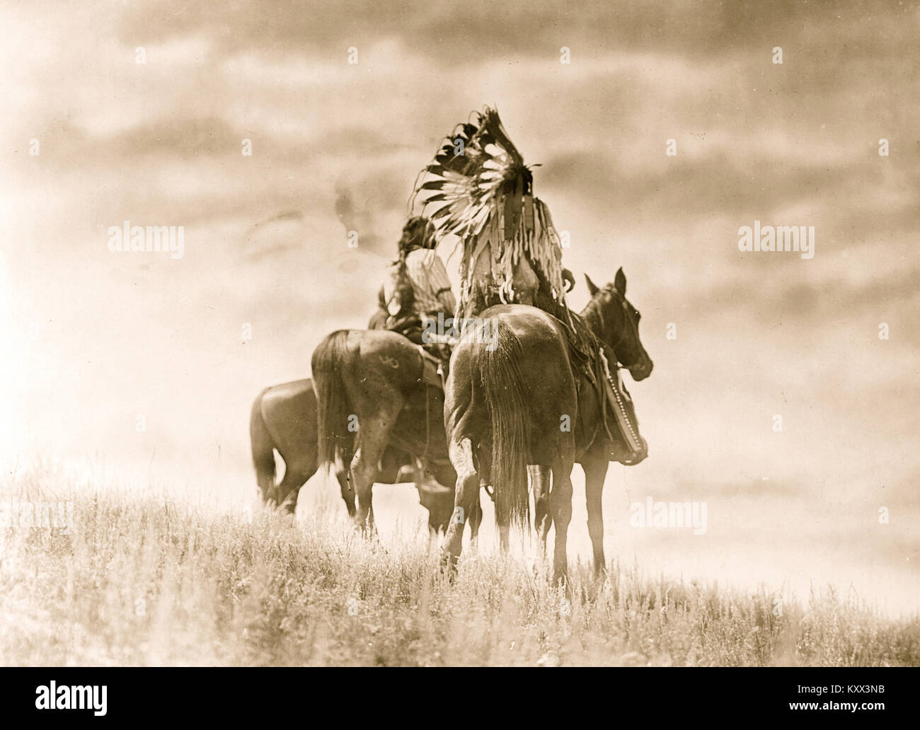 Cheyenne-Krieger Stockfoto