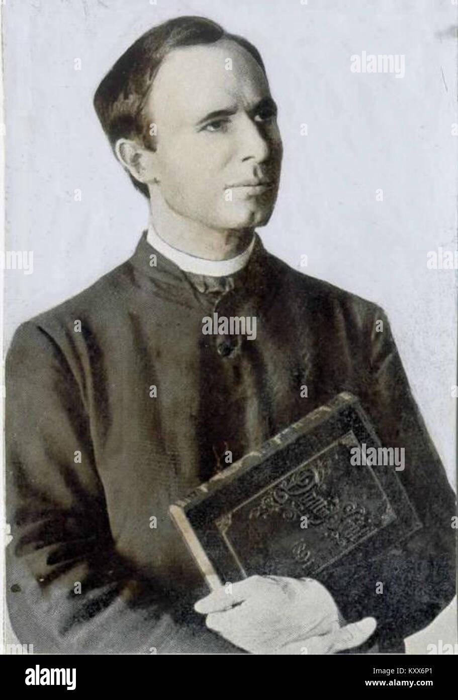 Frančišek Lampe war ein slowenischer römisch-katholischer Priester, Schriftsteller und Herausgeber, der Ende des 19. Und Anfang des 20. Jahrhunderts tätig war und zur religiösen Literatur und zum kulturellen Leben in Slowenien beitrug. Stockfoto