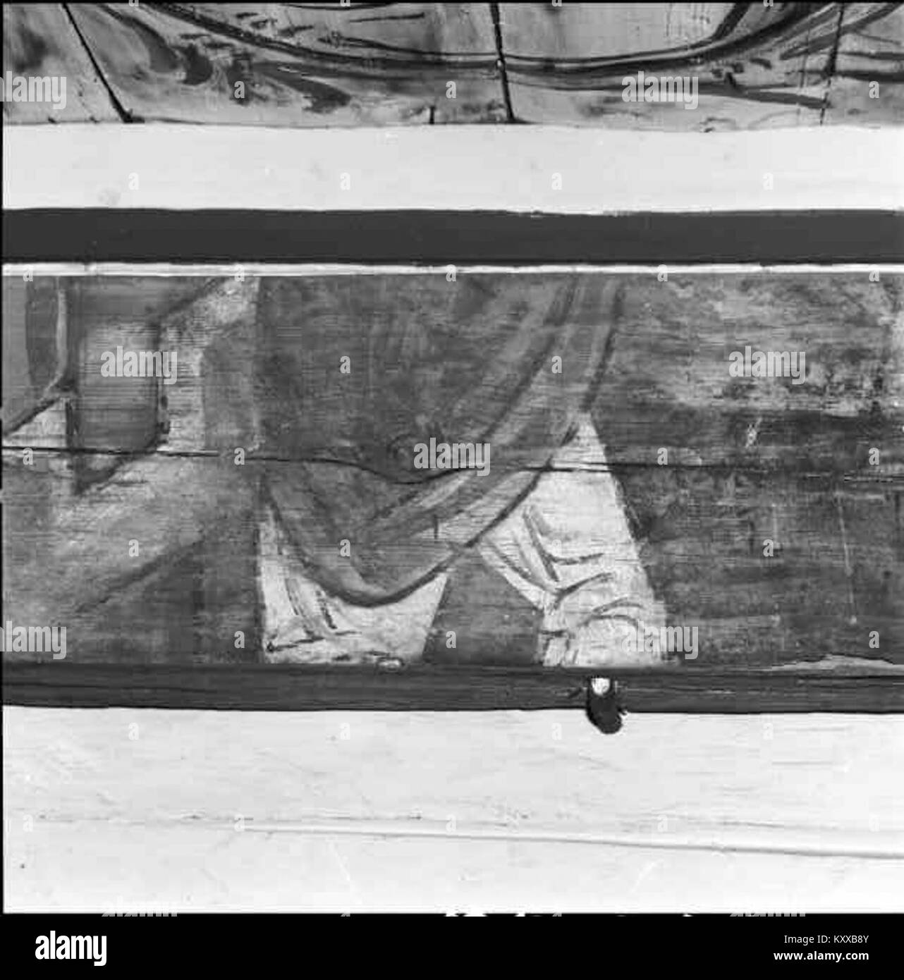 Die Kirche Frödinge in der schwedischen Gemeinde Vimmerby ist eine historische mittelalterliche Steinkirche, die im KMB-Archiv zu sehen ist. Es repräsentiert die traditionelle schwedische Kirchenarchitektur und das regionale Erbe. Stockfoto