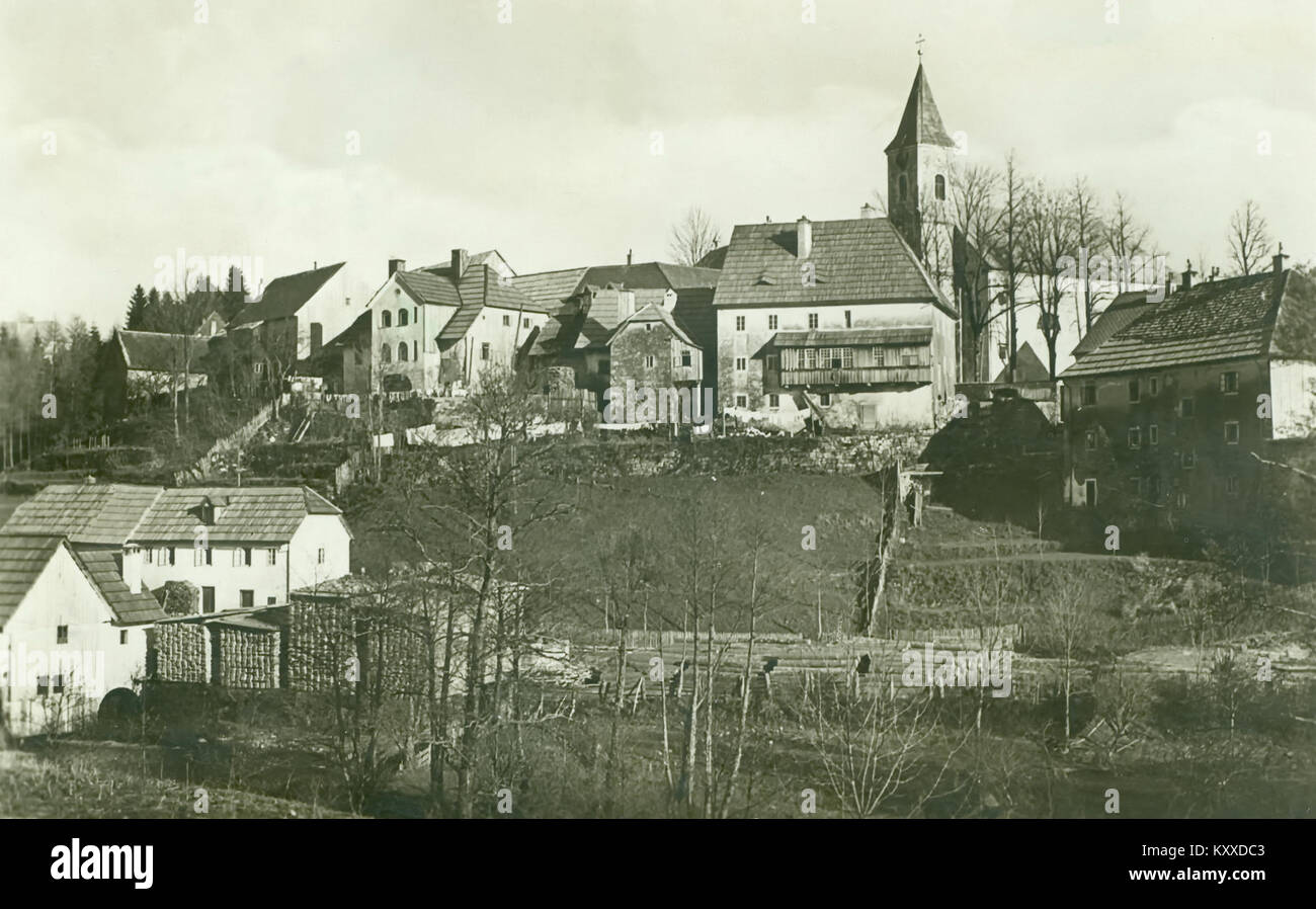 Fužine und die Kirche St. Antonius von Padua in Kroatien sind Teil des religiösen und kulturellen Erbes der Region. Die 1929 erbaute Kirche zeichnet sich durch ihre Architektur und Bedeutung für die Gemeinschaft aus. Stockfoto